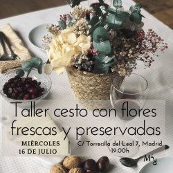 TALLER CESTO CON FLOR...