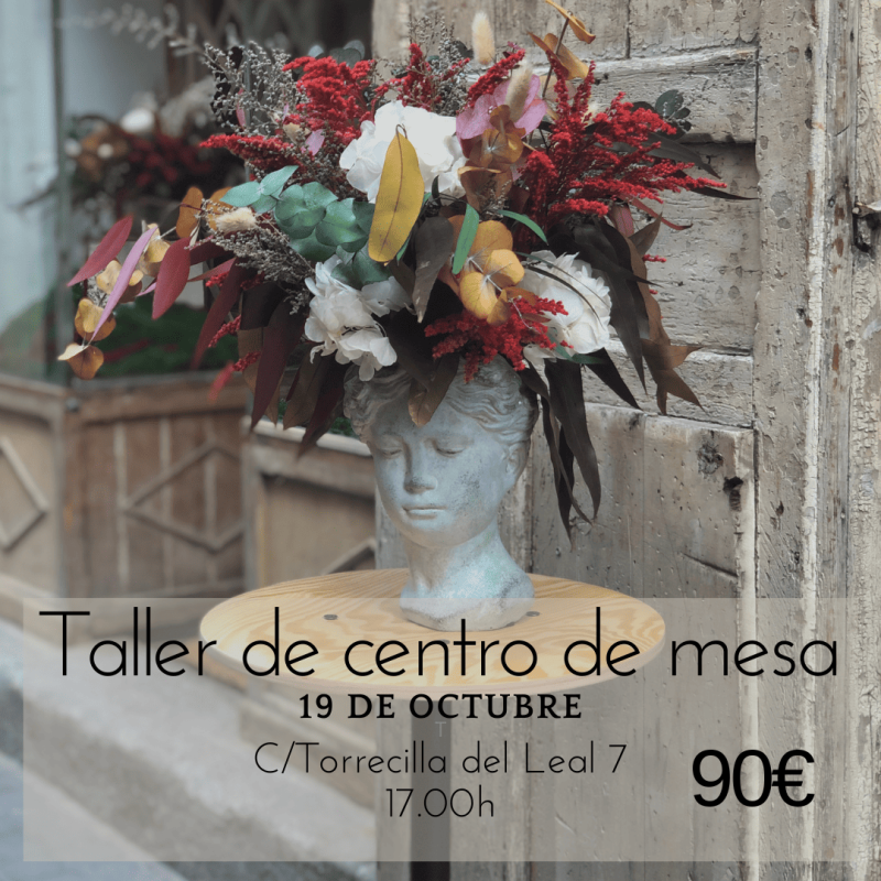 TALLER CENTRO DE MESA OTOÑAL - 19 DE OCTUBRE