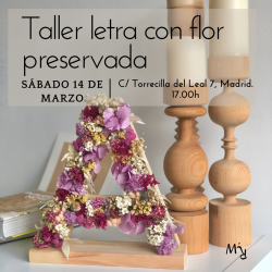 TALLER DE LETRAS CON FLORES...