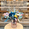 TALLER DE CENTRO CON FLORES PRESERVADAS Y SECAS
