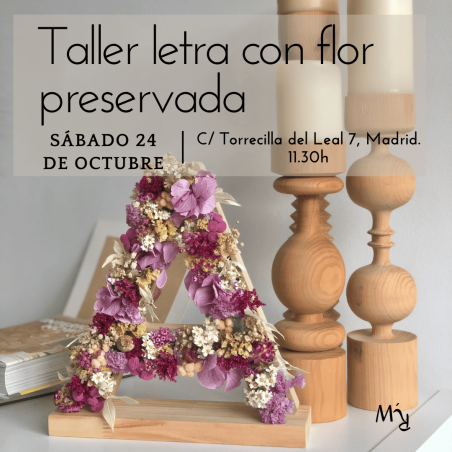 TALLER DE INICIAL CON FLORES PRESERVADAS